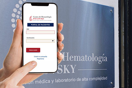 Portal para pacientes del Centro de Hematología Pavlovsky
